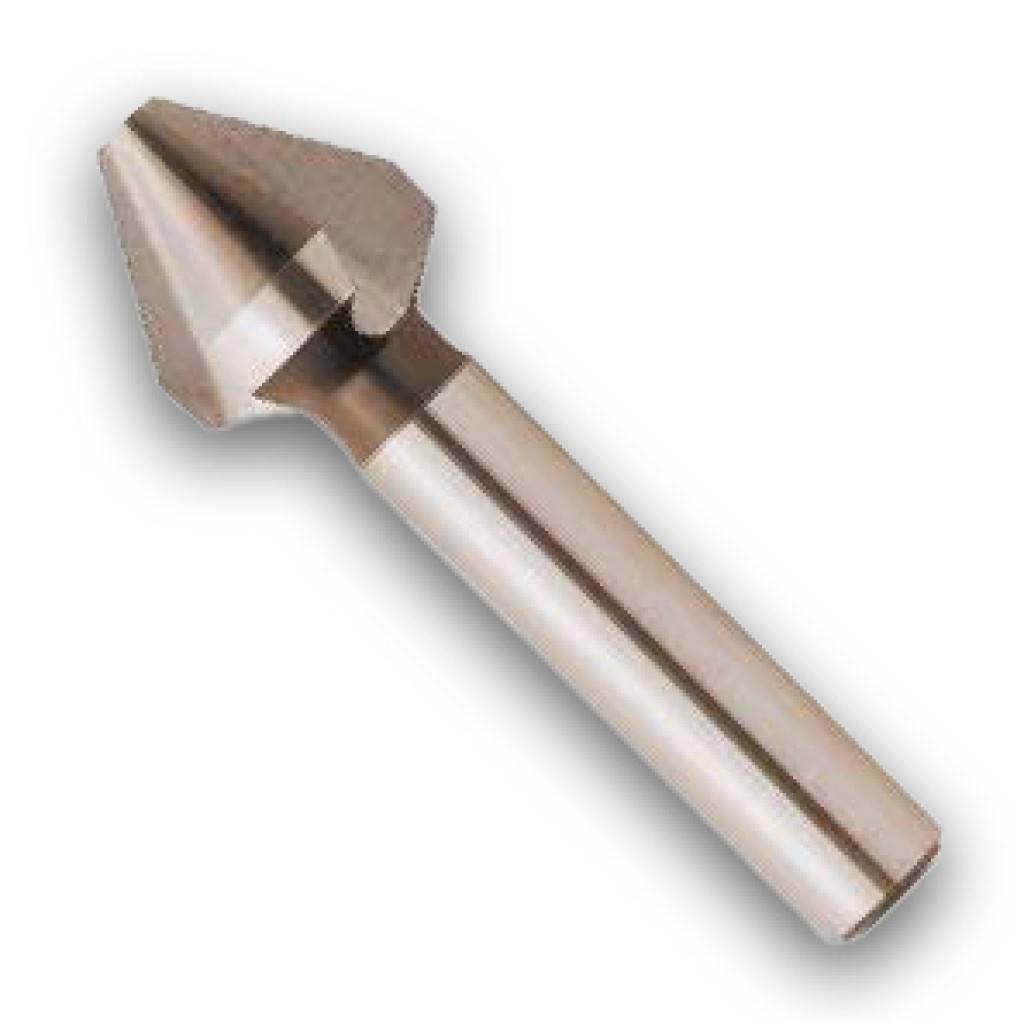 Kegel- und Entgratsenker 60 mit zyl. SchaftAusführung Axial und radial hinterschliffen Mit geraden, u-förmigen Spannuten Aus dem Vollen ges