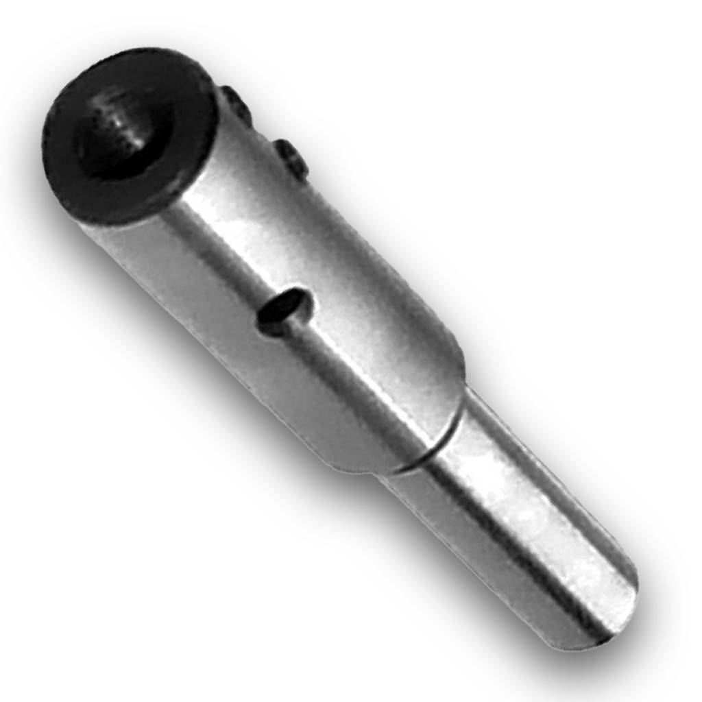 Zapfensenker-Halter, zyl. SchaftAusführung Gehärtet und geschliffen. Senker und Zapfen werden durch je eine Schraube geklemmt, wobei der Senker zus