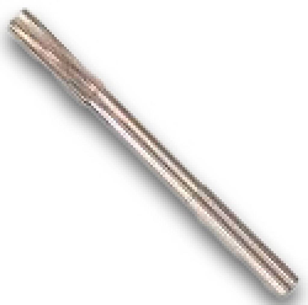 Ein Paar Metallstäbchen, die diagonal auf weißem Hintergrund liegen.