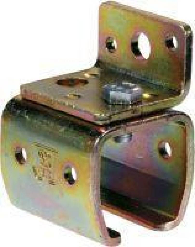 HELM Wandmuffe -01 Schienenhalter zur Wandbefestigung für ein Profil Ohne Niveauausgleich Stahl, verzinkt, gelbHELM 301 Wandmuffe galvanisch
