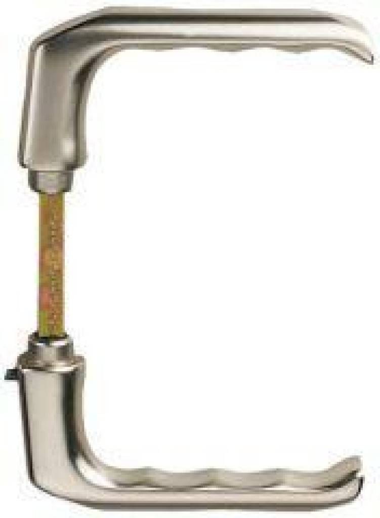 Haustür-Drücker 113H, Serie London Türgriffe mit HOPPE-Profilstift-Verbindung 10-mm-VierkantHt-Lochteil 113H F2 10 mm HOPPE