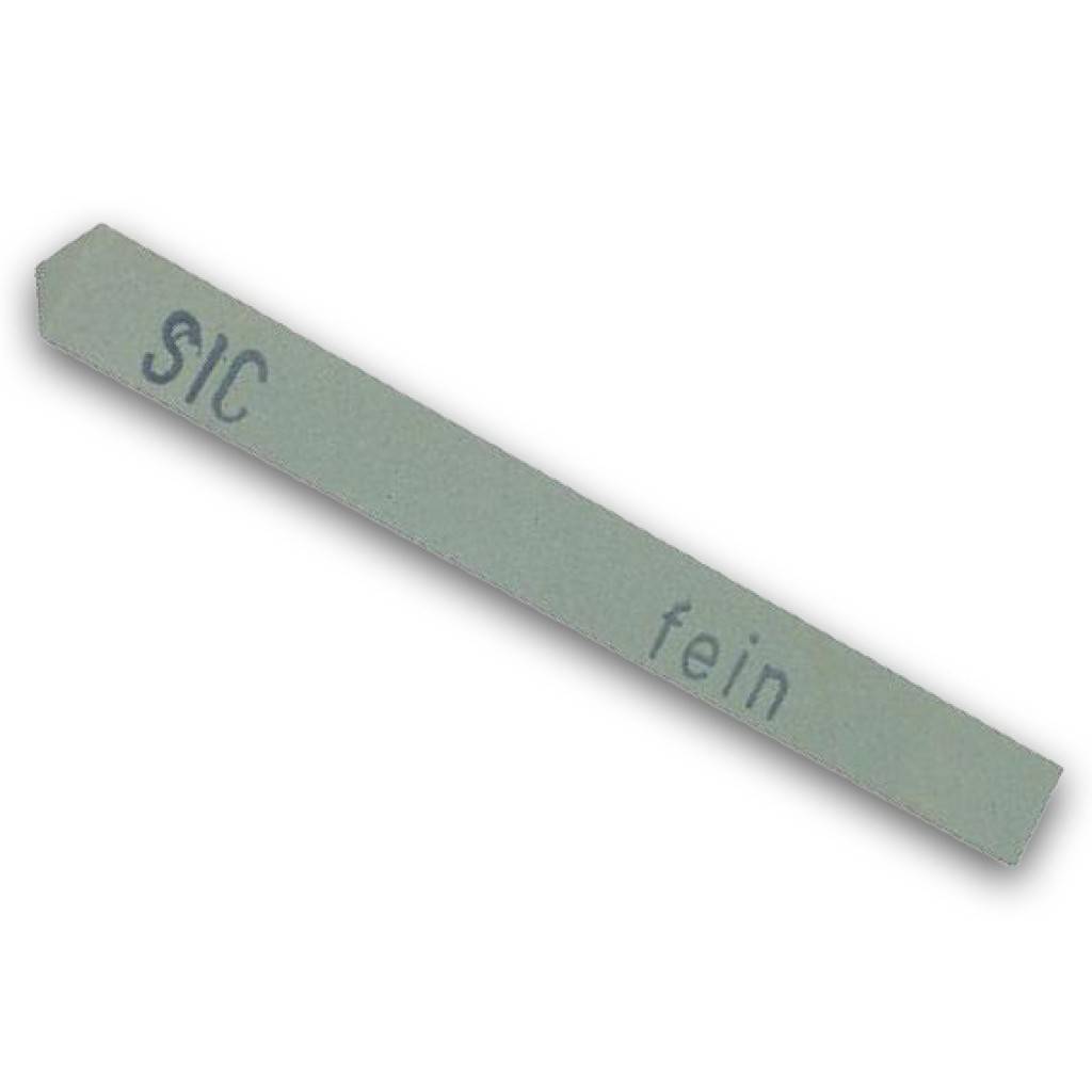 Schleiffeile Silicium-Carbid, DreikantAusführungSilicium-Carbid in keramischer Bindung.AnwendungZum Bearbeiten von Werkzeugen aus Hartmetall und zum