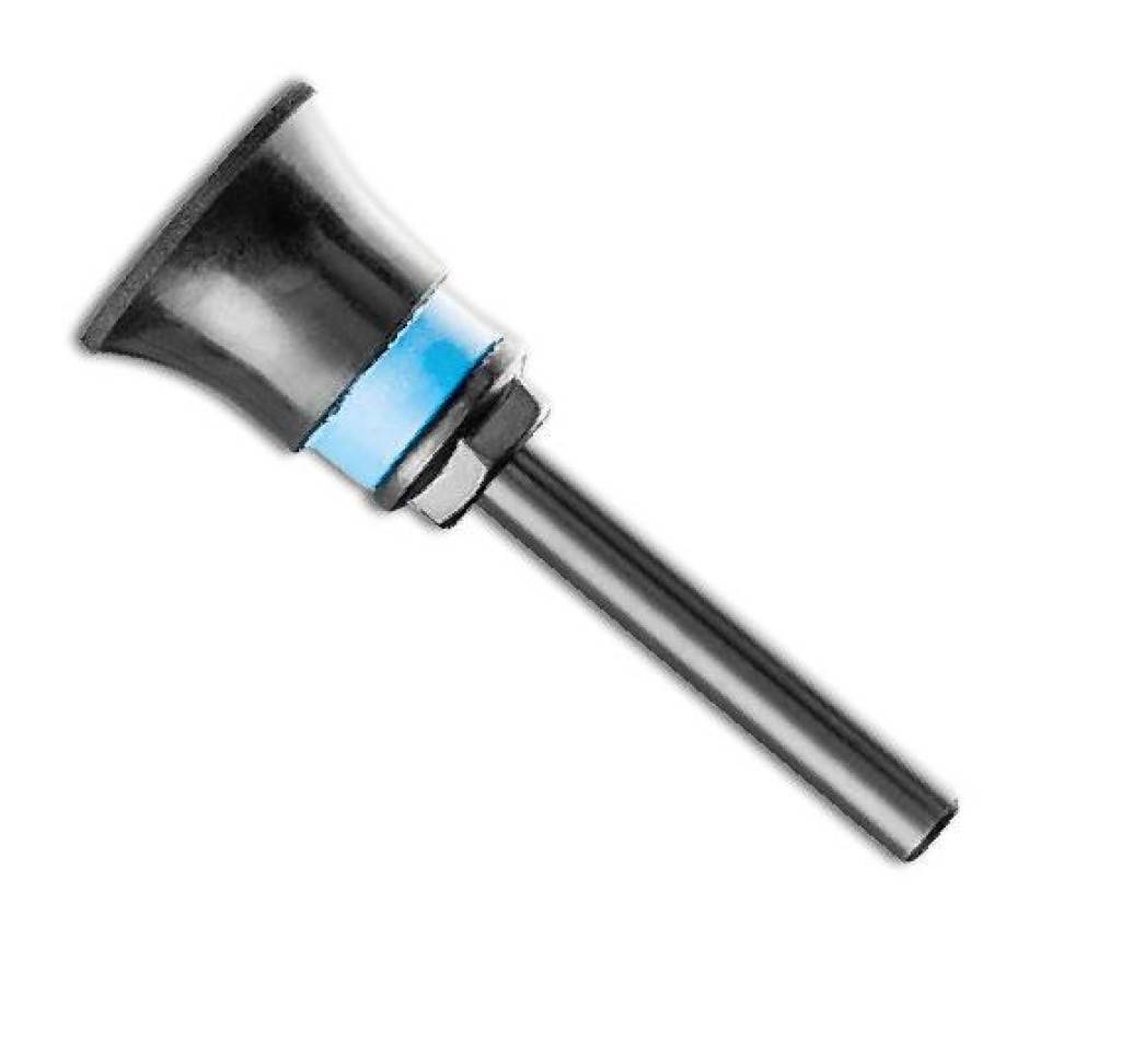 COMBIDISC-HalterAnwendung Zur Aufnahme von COMBIDISC-Schleifblättern, COMBIDISC-Vliesronden und POLICLEAN-Ronden. Schaft-Ø 6 mm.