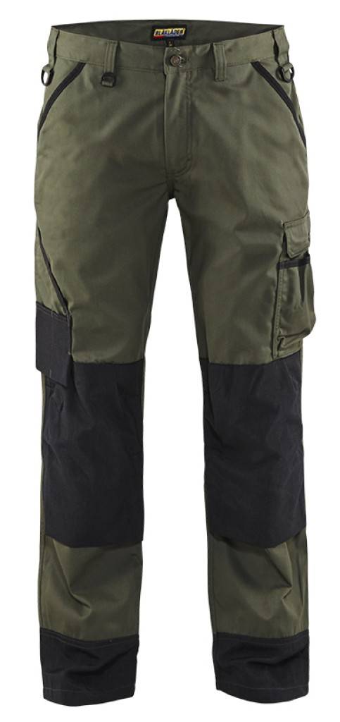Garten ArbeitshoseGarten Arbeitshose aus Recycling-Polyester und Baumwolle. Die Taschen der Hose sind an Werkzeuge wie Gartenschere, Handspaten