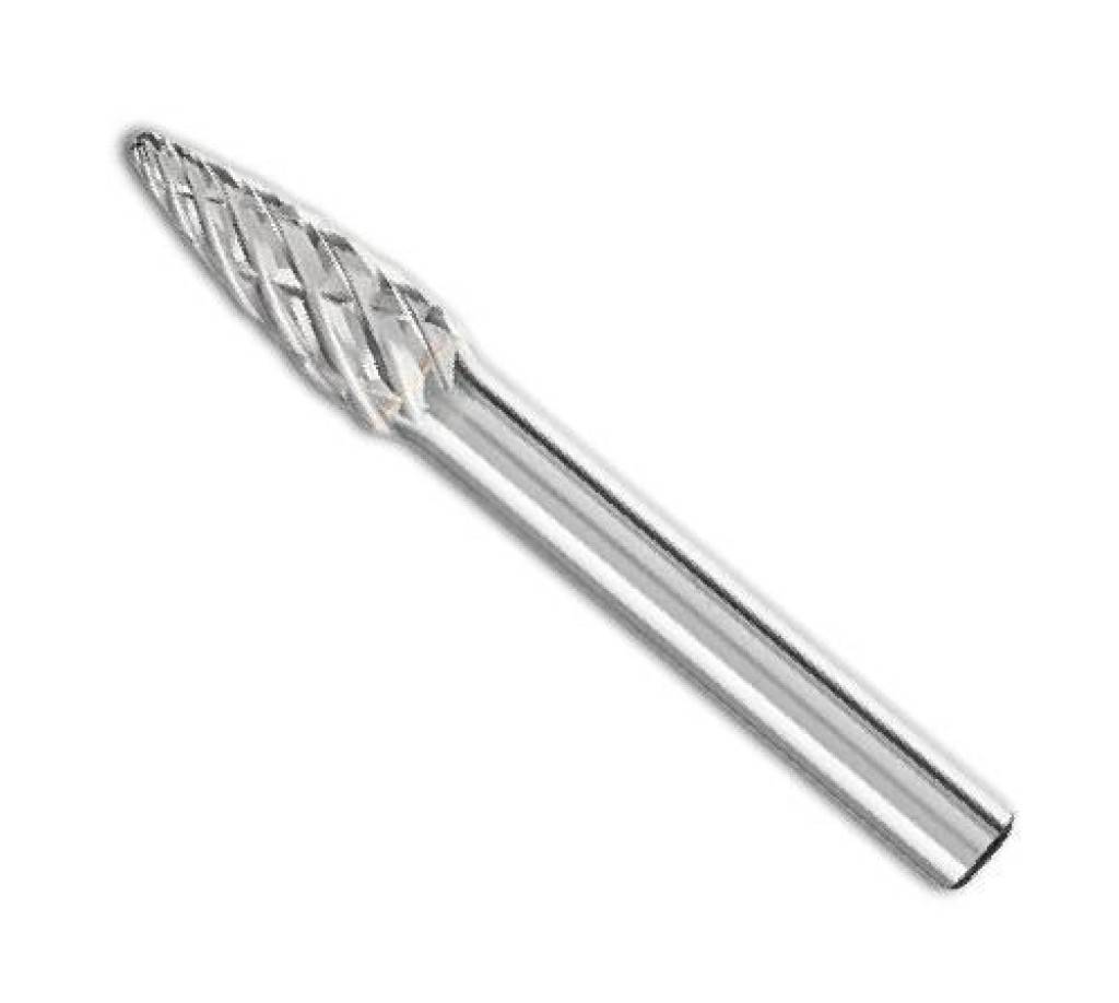 Hartmetallfrässtift RotorfräserDIN 8033 Schaft-Ø 6 mm, Rundbogenform RBF, Zahnung STEELAnwendung Extrem hohe Zerspanungsleistung und ruhiges Fräs