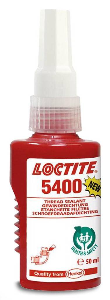 Loctite 5400 GewindedichtungEigenschaften Erreicht bei niedrigen Temperaturen eine sofortige Dichtwirkung gegen niedrige Drücke Kein Kriechen,