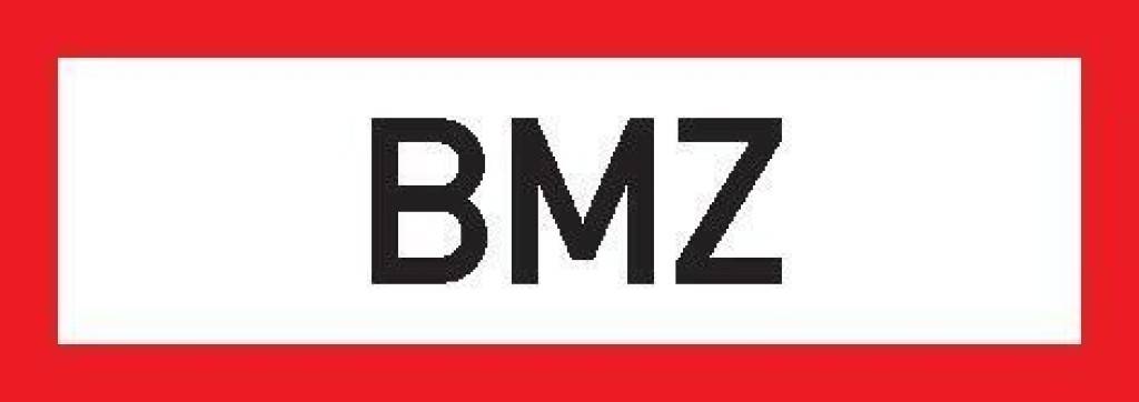 Hinweisschild, BMZ-Brandmeldezentrale, nicht langnachleuchtendDIN 4066-D1