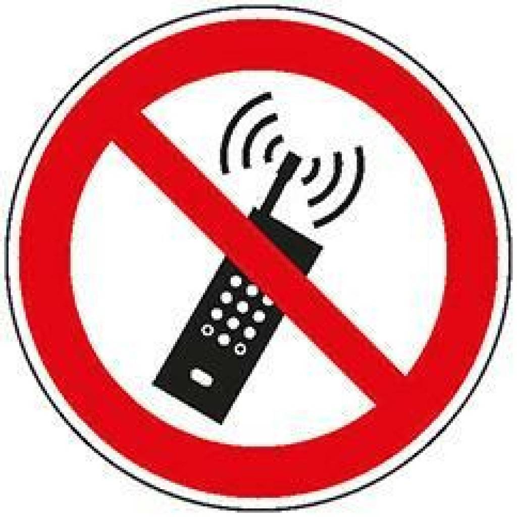 Verbotsschild, Mobilfunk verbotenASR A1.3 P013DIN EN ISO 7010 P013