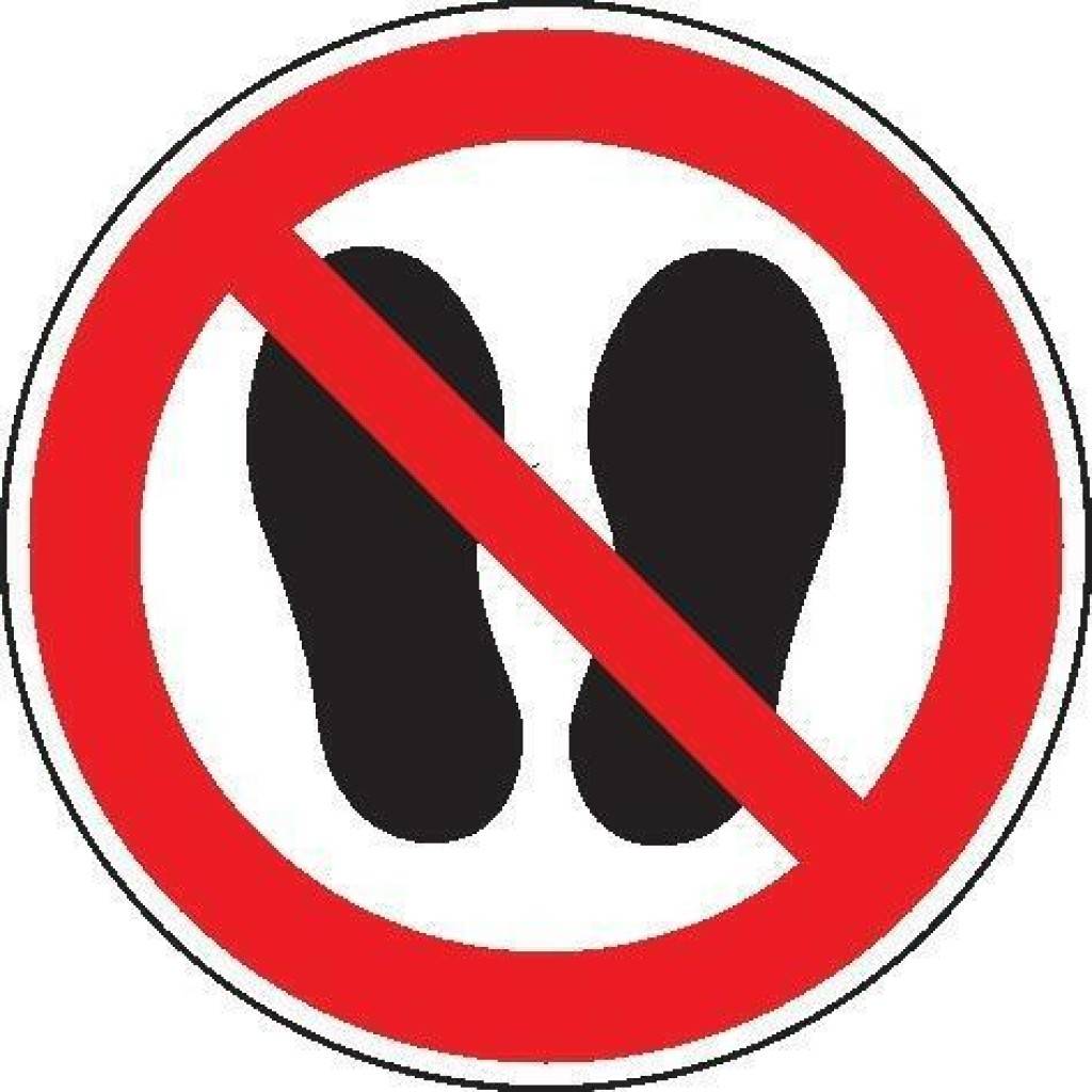 Verbotsschild, Betreten der Fläche verbotenASR A1.3 P024DIN EN ISO 7010 P024