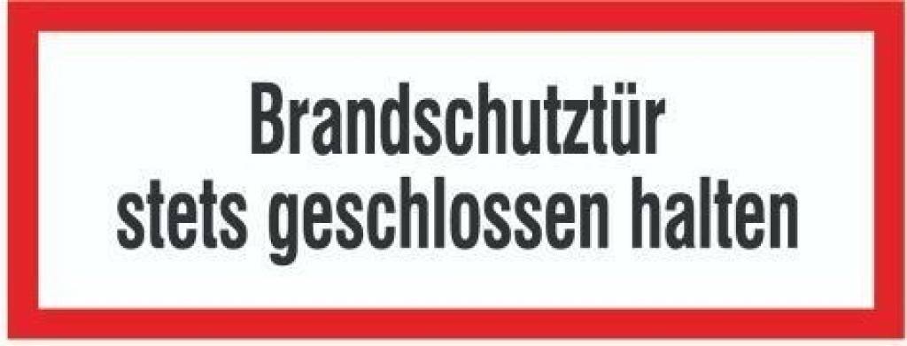 Hinweisschild, Brandschutztür stets geschlossen halten, nicht nachleuchtendDIN 4066 - D1Nicht langnachleuchtend