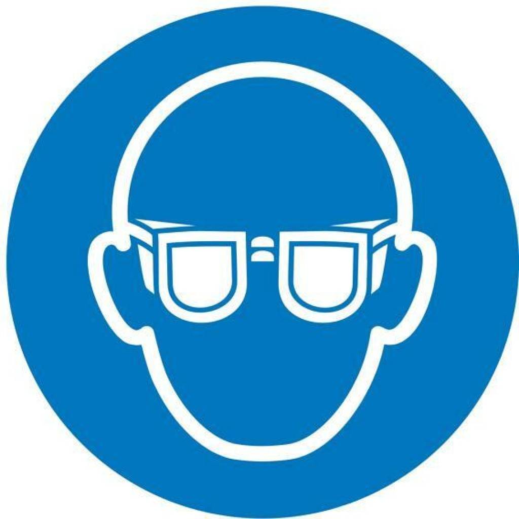 Gebotsschild, Augenschutz benutzenASR A1.3 M004DIN EN ISO 7010 M004