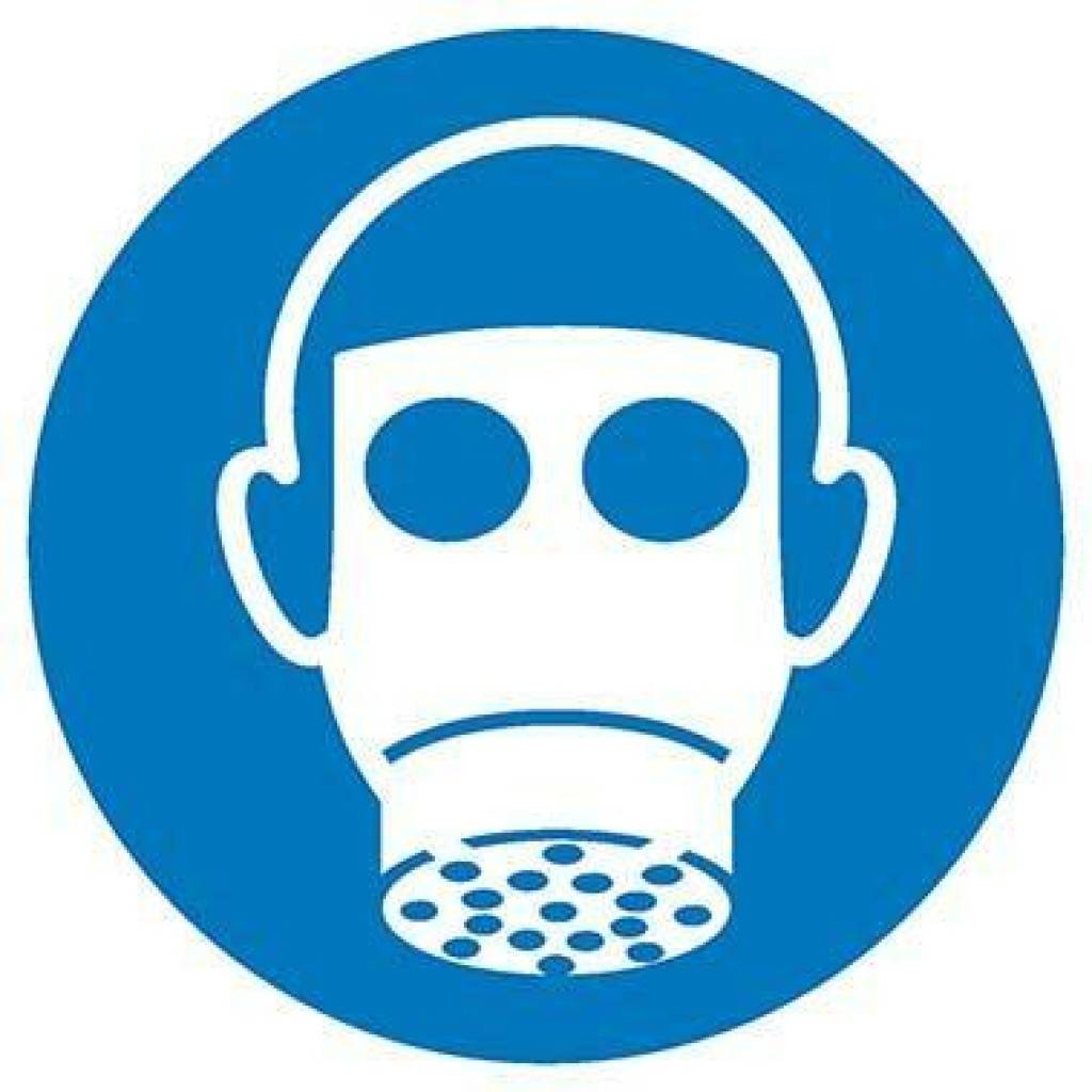 Gebotsschild, Atemschutz benutzenASR A1.3 M017DIN EN ISO 7010 M017