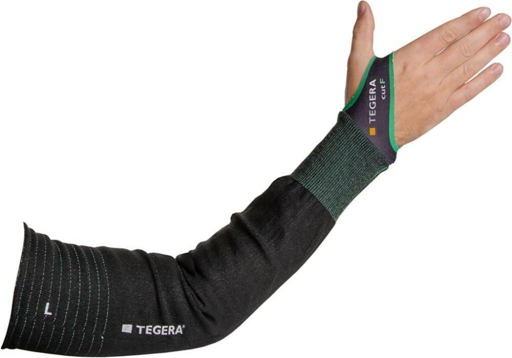 Armschutz mit Schnittbeständigkeit Klasse FHergestellt mit CRF-Technologie aus Polyester, Spandex und Edelstahlfasergarn. Für allgemeine Arbeiten.