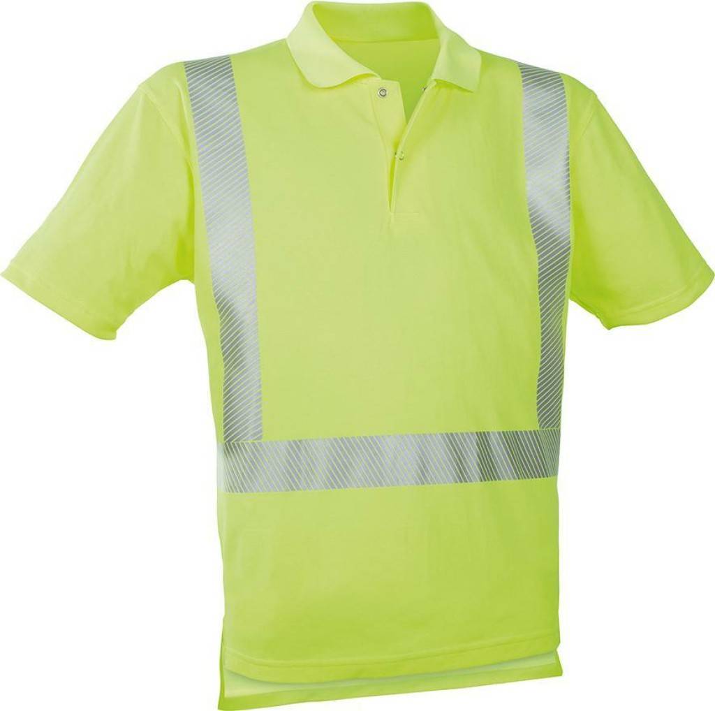 Warnschutz-T-Shirt und PoloshirtAusführung Segmentierter Reflexstreifen, keine Einschränkung der Dehnung Innen liegender Flat zur Individualis