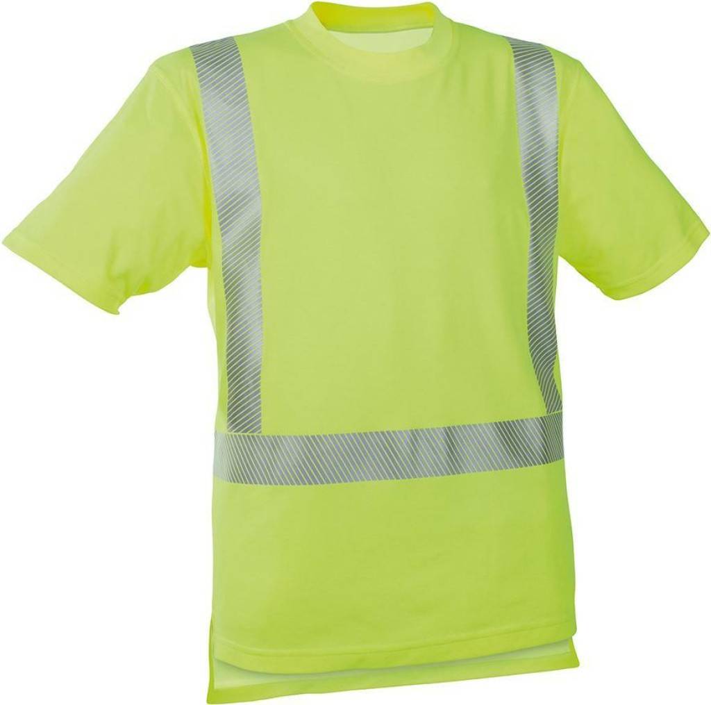 Warnschutz-T-Shirt und PoloshirtAusführung Segmentierter Reflexstreifen, keine Einschränkung der Dehnung Innen liegender Flat zur Individualis