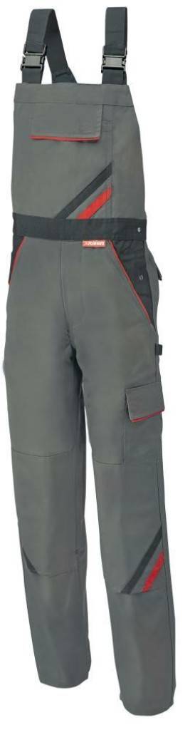 Latzhose HighlineEigenschaften Erfüllt UV Standard 801 Protect 80 Zwei eingesetzte Beuteltaschen Zwei aufgesetzte Knietaschen mit farblichen