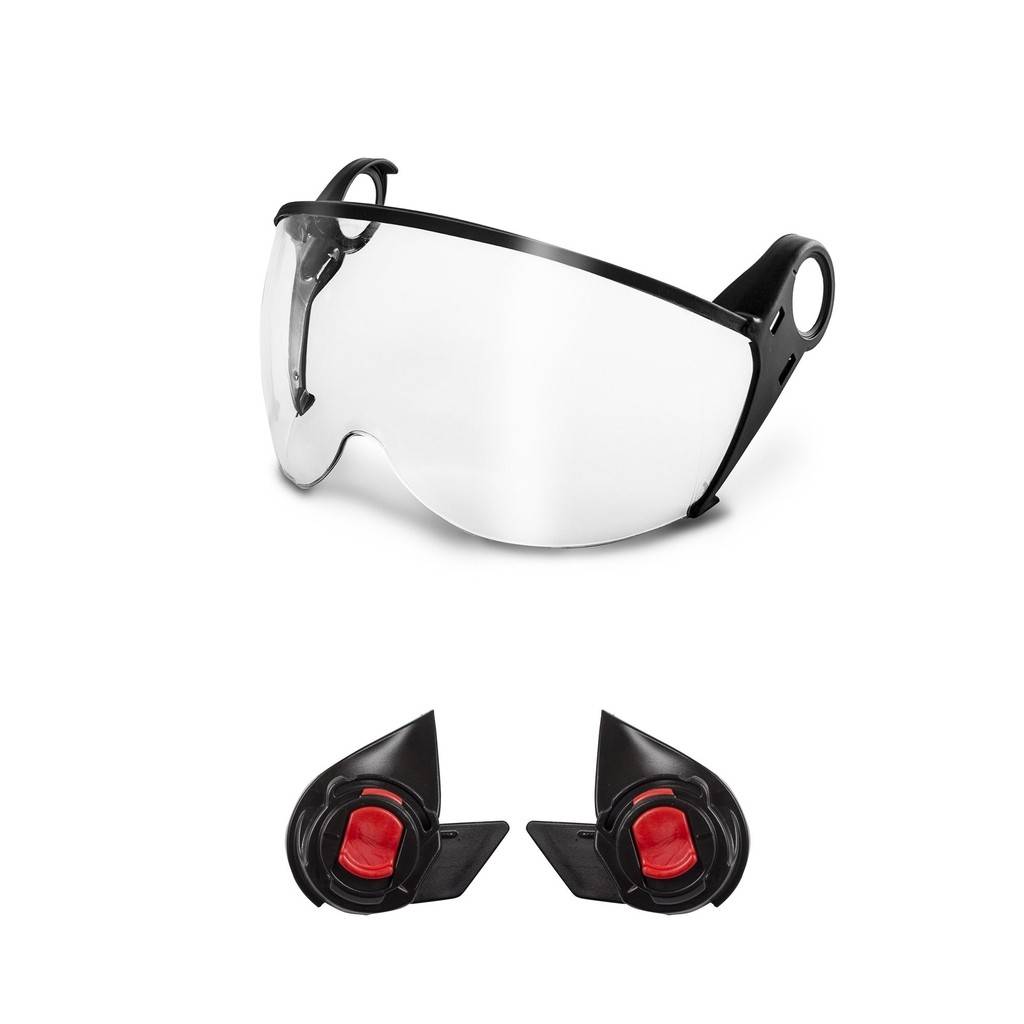 KASK ZEN VISIER KIT - ClearDas transparente Zenith Visier Kit besteht aus einem klaren Halb-Visier und Adaptern für die Befestigung an allen Kask