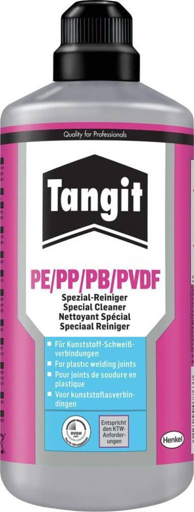 Tangit PE/PP- und PVDF-Reiniger Reiniger auf Basis Ethylalkohol Spezialreinigungsmittel für Kunststoffschweißverbindungen, vorzugsweise für P