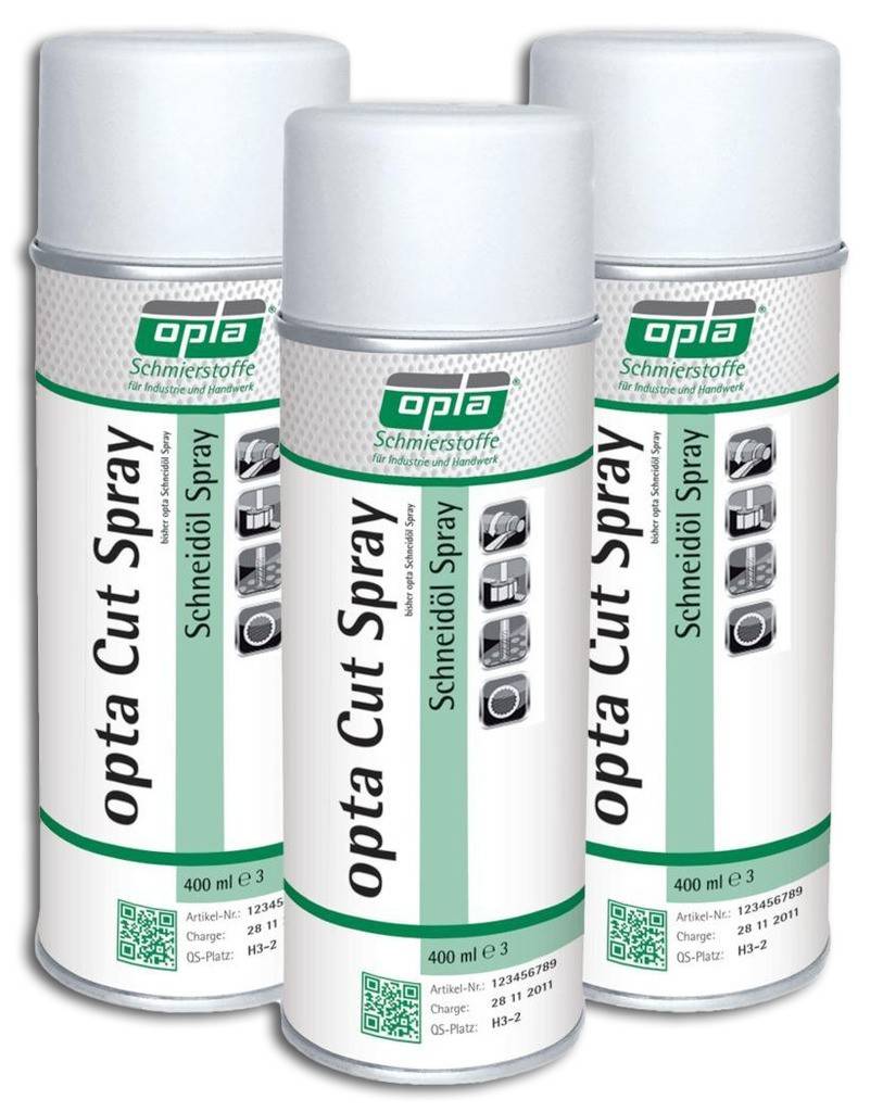 Schneidölspray opta Cut Schneidölspray auf Mineralölbasis Schnelle, saubere Dosierung und Applikation Ideal für unterwegs Für die Bea