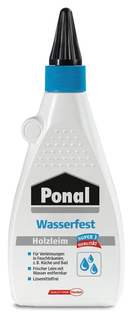 Ponal Wasserfest Die Endfestigkeit der Ponal-Leimfuge liegt allgemein höher als die Endfestigkeit des Holzes Montageverleimung in der Innen- un