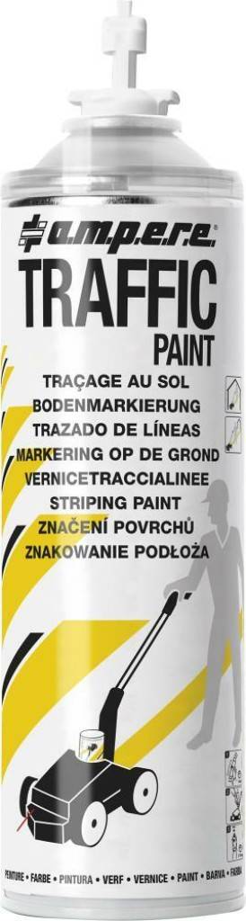 Bodenmarkierspray Traffic Paint Hoher Pigmentanteil für normale Beanspruchung Doseninhalt für ca. 2050 m, je nach Bodenbeschaffenheit, Strichb