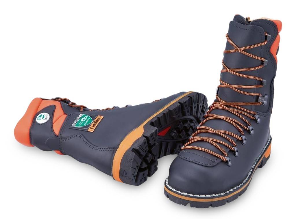 Forst-Schnürstiefel EIBEZulassung/NormEN ISO 17249, A E P WR WRU FO HRO SRAAusführung Sägeschutz Klasse 2 24 m/s Polsterung aus widerstandsf