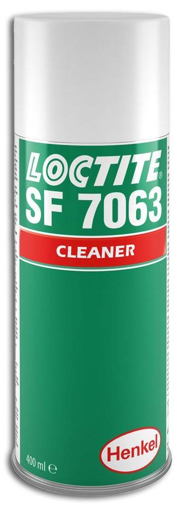 Loctite SF 7063Produktbeschreibung Lösungsmittelbasierter Universal-Teilereiniger Lüftet rückstandsfrei ab Entfernt die meisten Fette, Öl