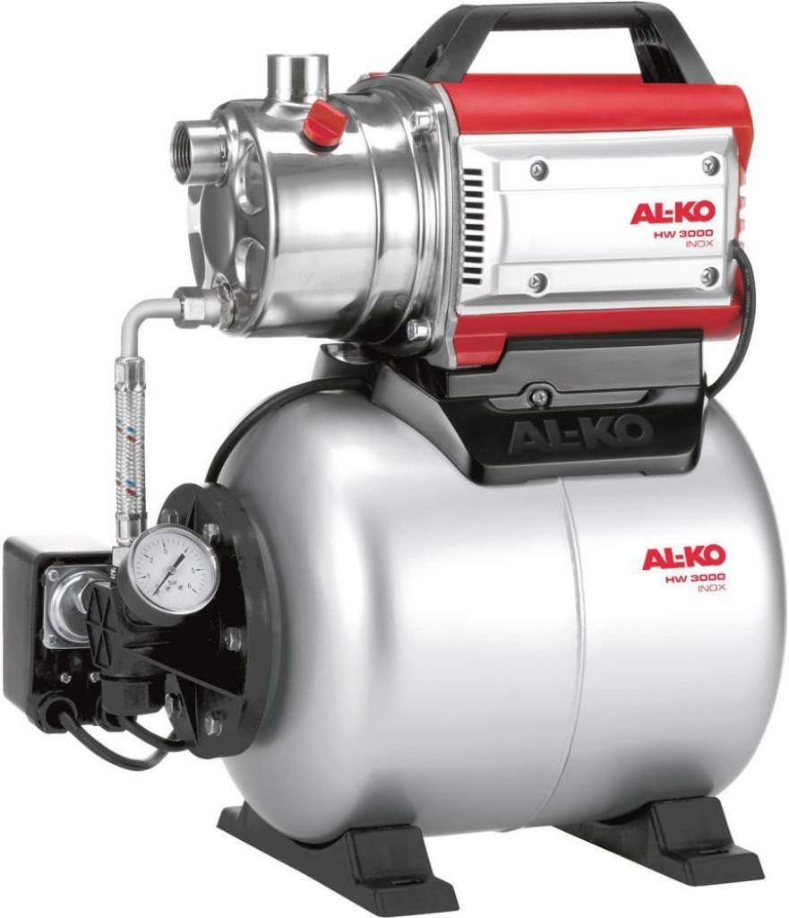 Hauswasserwerk HW 3000 INOX ClassicNetzbetriebenes solides Hauswasserwerk, besonders einfach zu installieren, da selbstansaugendPumpenkopf aus