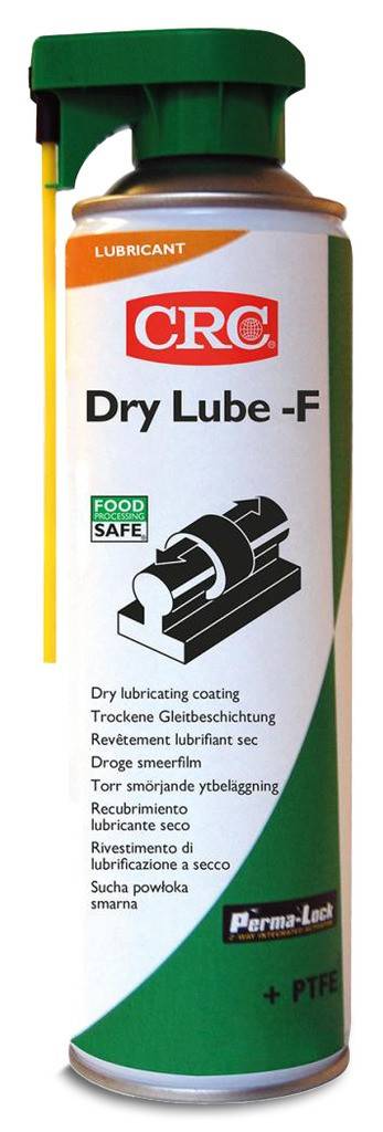 PTFE-Trockenschmierstoff DRY LUBE NSF H1Eigenschaften Bildet einen trockenen Gleitfilm auf Basis von PTFE Öl-, fett- und silikonfrei, hat eine