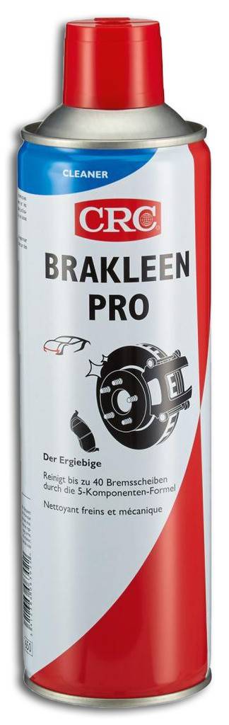 Bremsenreiniger Brakleen ProProduktbeschreibung Die effektivste Art um Bremsen, Getriebe, Motorenteile usw. schnell und rückstandsfrei zu reinigen