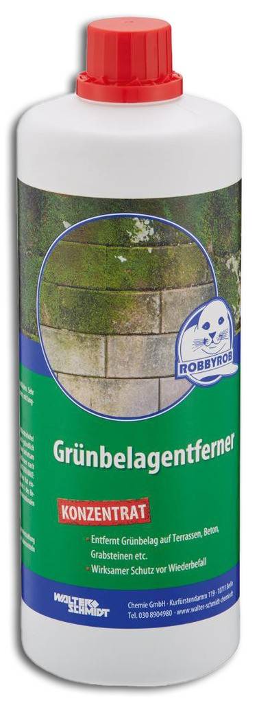 Grünbelagsentferner Ein schonend wirkendes Produkt Beseitigt Schimmel, Moos, Algen, Flechten und andere Ablagerungen zuverlässig und schützt