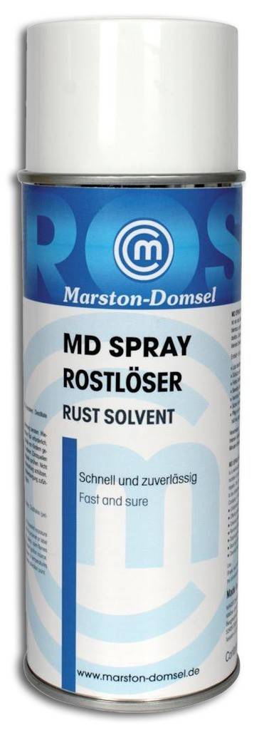 MD-Spray Rostlöser Auf Basis von Mineralölen, isoparaffinischen Kohlenwasserstoffgemisch und Korrosionsschutzinhibitoren Bewährtes Schmiermit