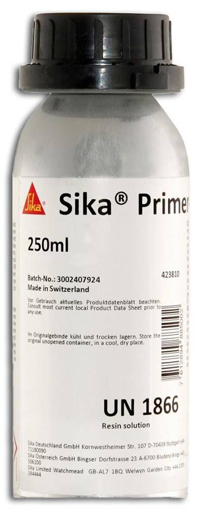 SikaH Primer-206 GPProduktbeschreibung Schwarzprimer für viele Oberflächen Pigmentierter, lösemittelhaltiger haftverbessernder Voranstrich