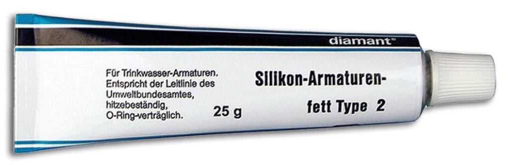 Silikonfett Type 2Für Trinkwasserarmaturen, gemäß der Leitlinie des UmweltbundesamtesO-Ring-verträglich EPDM, NBRTemperaturbereich 40 C bis 200 C