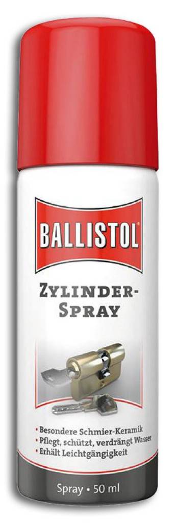 Zylinderspray Enthält Schmier-Keramik Spezial-Öl für Zylinder und Schlösser aller Art Pflegt, schützt und verdrängt Wasser Erreicht