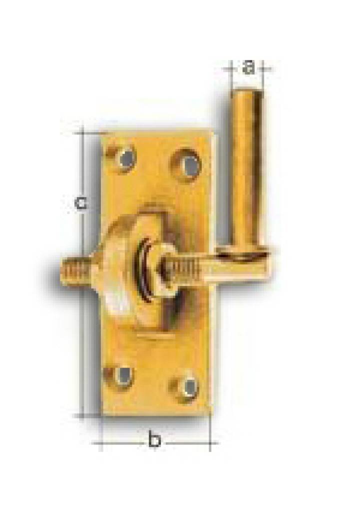 Aufschraubhaken zum AnschraubenMit versenkten SchraublöchernMit Muttern und zwei FederringenVerstellbar um 20 mmMaterial Stahl rohOberfläche galvani