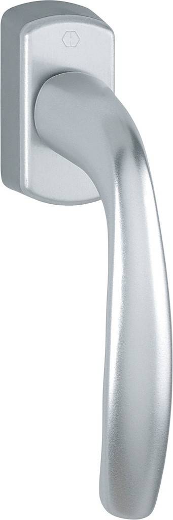 HOPPE-Aluminium-Dreh-/Kipp-Fenstergriff mit Secustik und VarioFit geprüft nach DIN EN 13126-3 23/180-0150/03/C1 und RAL-GZ 607/9 Rastung 90