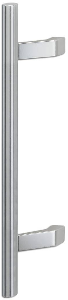HOPPE-Edelstahl-Bügelgriff, StangenformStützen gekröpft, aus AluminiumBefestigung verdeckt, Bügelgriff-Befestigungs-System-Nr. 11