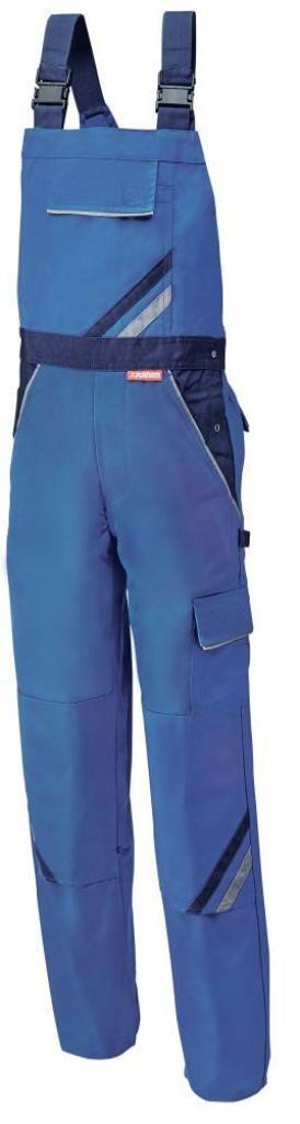Latzhose HighlineEigenschaften Erfüllt UV Standard 801 Protect 80 Zwei eingesetzte Beuteltaschen Zwei aufgesetzte Knietaschen mit farblichen