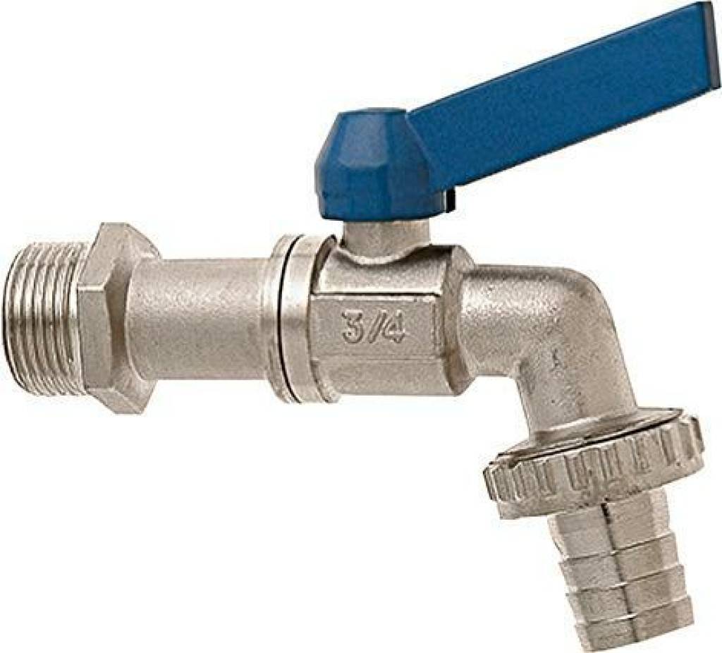 KugelauslaufventileGehäuse Messing vernickeltKugel Messing hartverchromt mit Dichtringen PTFESpindel Messing mit 2 O-Ringen NBRHebel