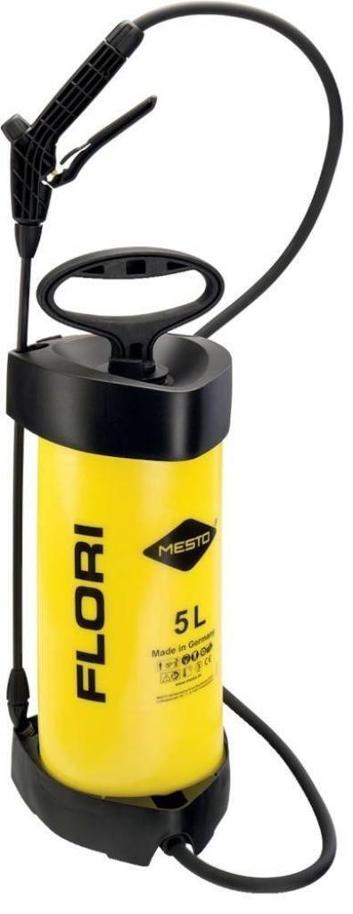 Drucksprühgerät FLORIBehälter und leichtgängige Pumpe aus hochwertigem KunststoffIntegrierter EinfülltrichterPräzisions-Kolbenmanometer mit eing