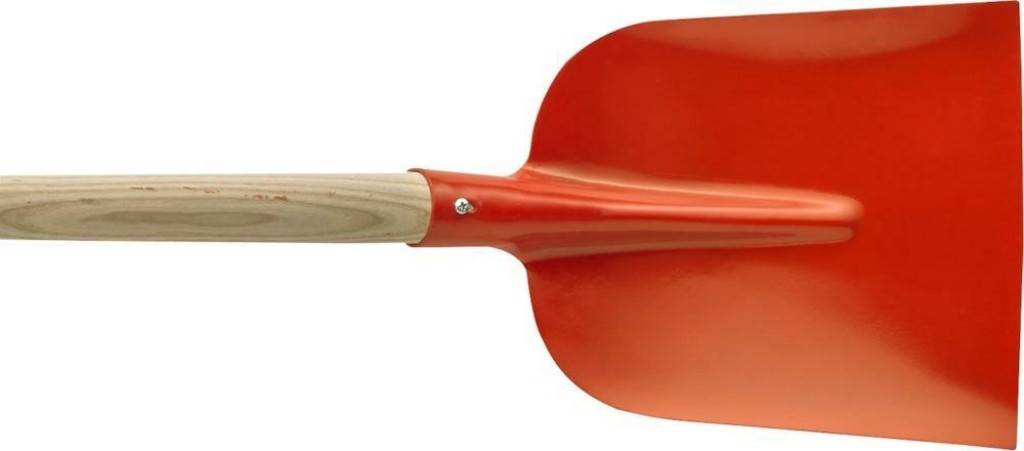 Holsteiner Schaufel "Import"Rot pulverbeschichtet, gehärtetMit und ohne Stiel erhältlich