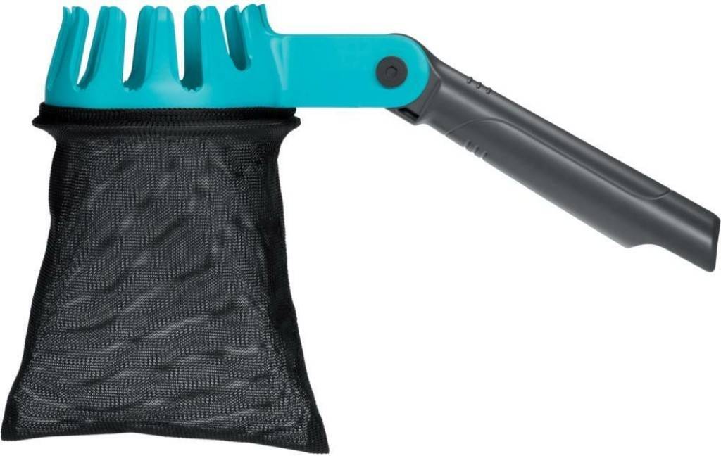 combisystem Obstpflücker Lieferung ohne Stiel Zähne zwischen den Öffnungen zum leichten Pflücken Individuelle Einstellung des Arbeitswinkels mit
