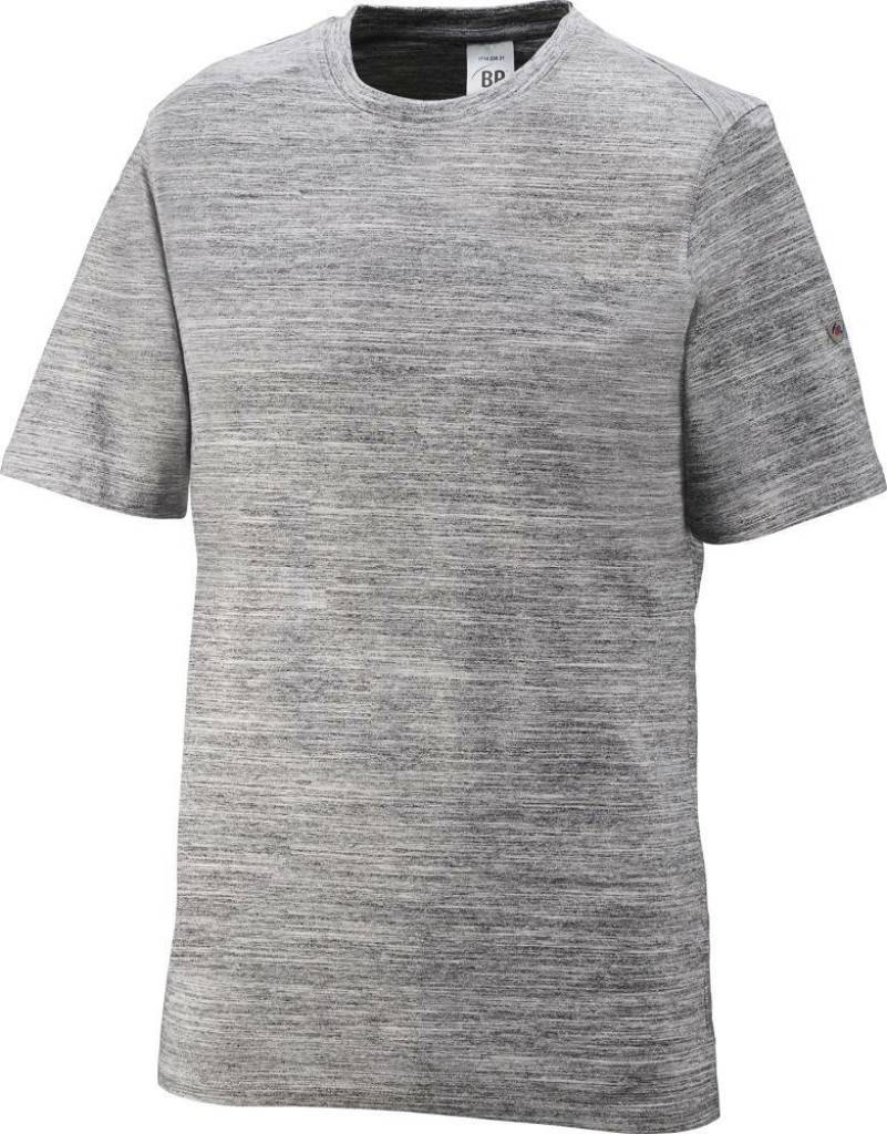 T-Shirt 1714 235Eigenschaften Space-Dyed-Material für sportliche Zweifarbigkeit Länge 70 cm Modern fit Stretch für optimalen Tragekomfo