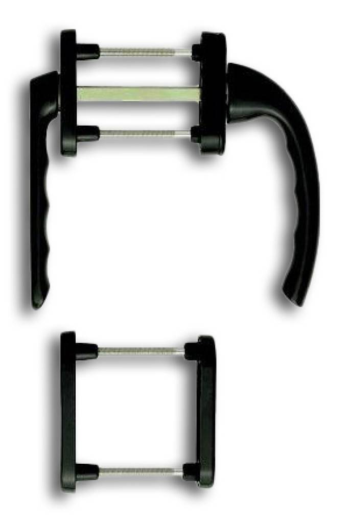 Fenstertür-Griffgarnitur, Serie T�ky�,099KH/66N/U26/0710HOPPE-Aluminium-Fenstertür-GriffgarniturSerie T�ky�Befestigung verdeckt verschraubt,