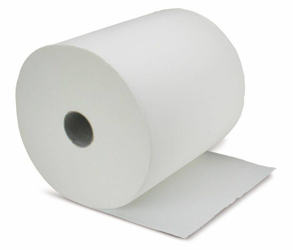 Rollenhandtuchpapier Punkt-zu-Punkt gepraumlgt Laumlnge ca. 150 m Breite ca. 20 cm Durchmesser ca. 20 cm Kerndurchmesser ca. 4 cm