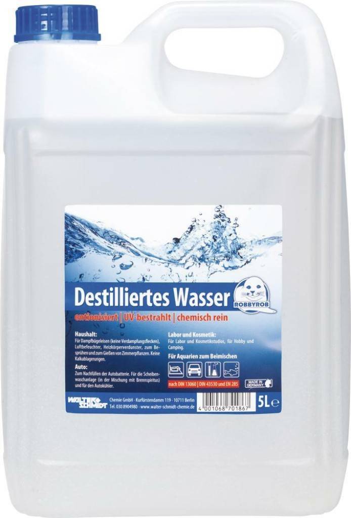 Destilliertes WasserVerwendung Haushalt Dampfbügeleisen, Luftbefeuchter, Heizkörperverdunster, Besprühen von Zimmerpflanzen Auto Nachfüllen