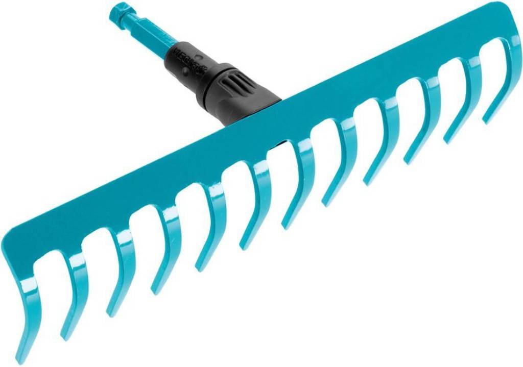 combisystem RechenHochwertiger Qualitätsstahl, Duroplast-beschichtet KorrosionschutzEinsatz Vielzweckgerät zum Rechen, Einebnen von Beeten und zur