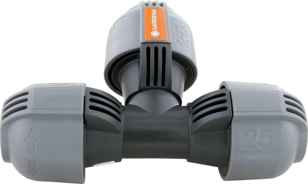 T-Stück 25 mmMit Quick Easy-SchnellverbindungstechnikEinsatz zur Rohrabzweigung