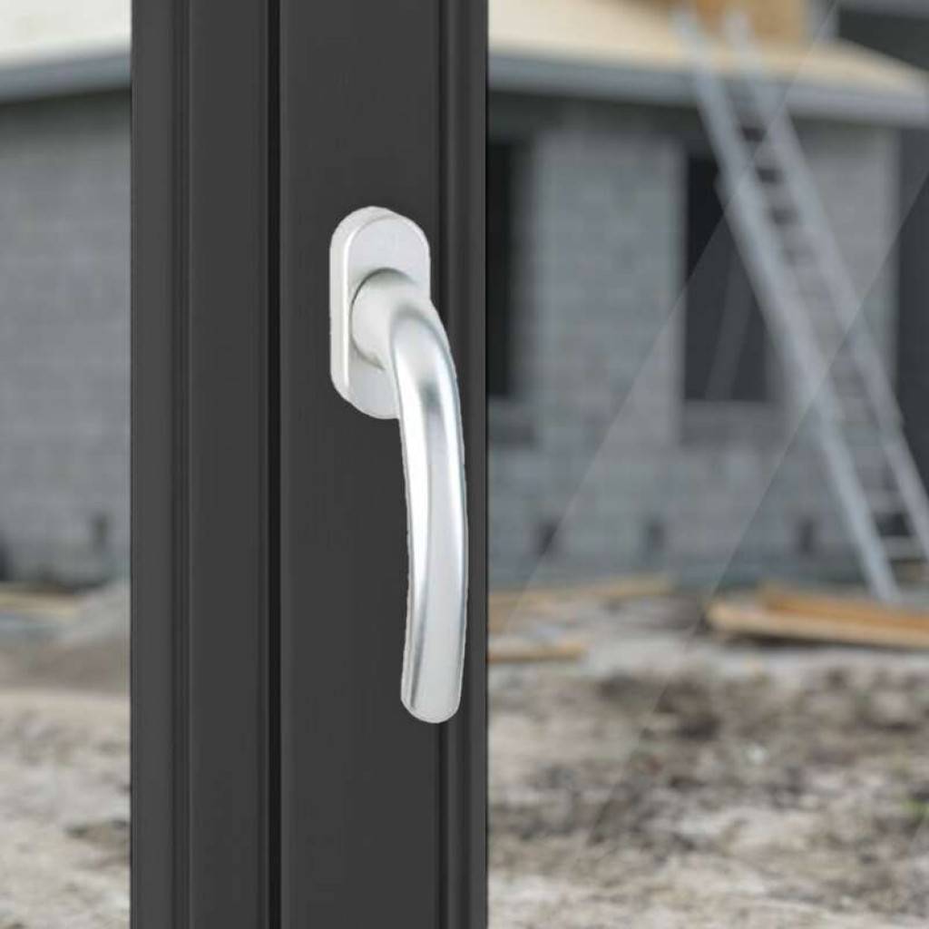 HOPPE-Aluminium-Dreh-/Kipp-Fenstergriff geprüft nach DIN EN 13126-3 23/180-0150/03/C1 und RAL-GZ 607/9 Rastung 90 Abdeckung Teil-Abdeckkappe